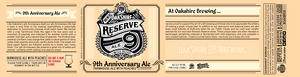 9th Anniversary Farmhouse Ale With Peaches November 2015