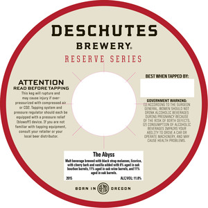 Deschutes Brewery The Abyss October 2015