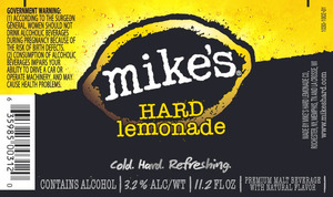 Mike's Hard Lemonade November 2015