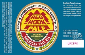 Redhook Ale Brewery American Pale Ale October 2015