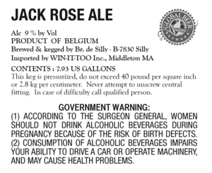 Jack Rose Ale October 2015