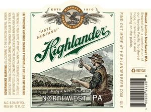 Highlander Mount Jumbo Northwest IPA