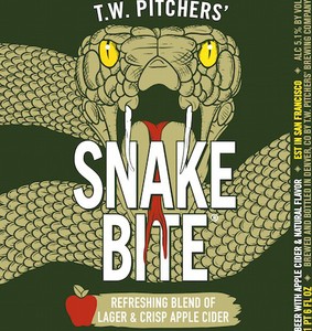 Tw Pitchers Snake Bite Refreshing Blend Of Lager And Crisp Appl November 2015