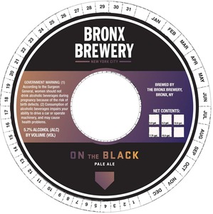 The Bronx Brewery On The Black Pale Ale November 2015