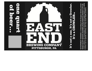 East End Brewing Co. November 2015
