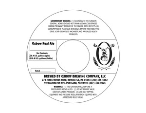 Oxbow Brewing Company Oxbow Real November 2015