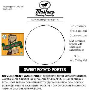 Mustang Brewing Company Sweet Potato Porter