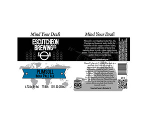 Escutcheon Brewing Co. Plimsoll India Pale Ale November 2015