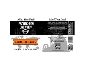 Escutcheon Brewing Co. Agonic Line Lager November 2015