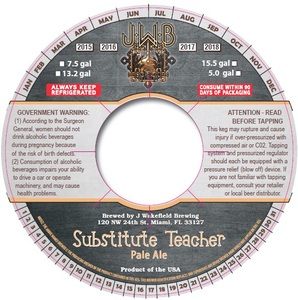 J Wakefield Brewing Substitute Teacher Pale Ale