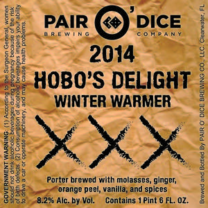 Hobo's Delight Winter Warmer November 2015