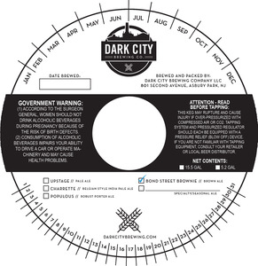 Dark City Brewing Co Bond Street Brownie Ale