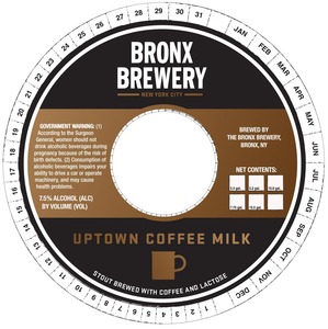 The Bronx Brewery Uptown Coffee Milk Stout November 2015