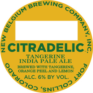 New Belgium Brewing Company, Inc. Citradelic November 2015
