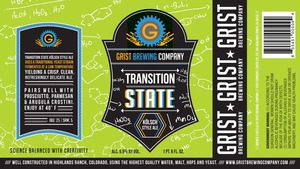 Grist Brewing Company Transition State Kolsch