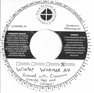 Four Seasons Brewing Company, Inc. Winter Warmer Ale