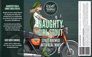 Right Brain Brewery Naughty Girl Stout