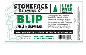 Stoneface Brewing Co. Blip November 2015