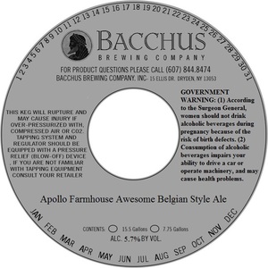 Bacchus Apollo Farmhouse Awesome Belgian Style