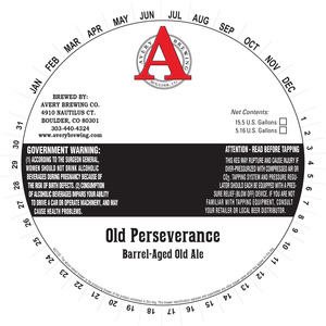 Avery Brewing Company Old Perseverance November 2015