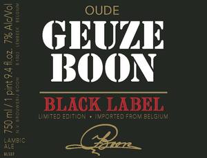 Oude Geuze Boon Black Label November 2015