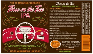 Tap It Brewing Co 3 On The Tree Tripple India Pale Ale