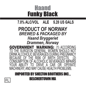 Haand Bryggeriet Funky Black November 2015