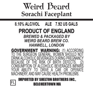 Weird Beard Sorachi Faceplant November 2015