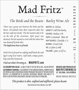 Mad Fritz The Birds And The Beasts November 2015