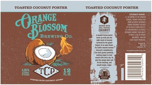Orange Blossom Brewing Co. Toasted Coconut Porter