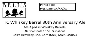 Bell's Tc Whiskey Barrel 30th Anniversary Ale November 2015