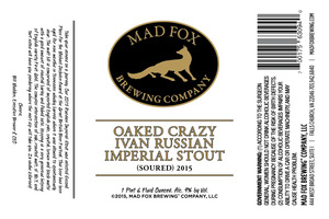 Mad Fox Brewing Company Oaked Crazy Ivan Russian Imperial