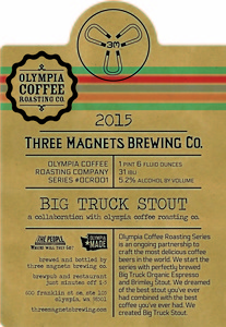 Three Magnets Brewing Co. Big Truck Stout November 2015