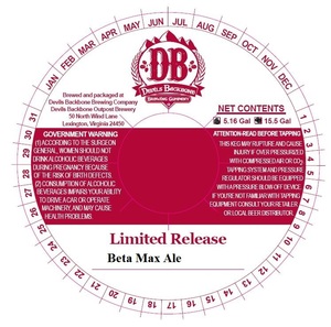 Devils Backbone Brewing Company Beta Max Ale November 2015