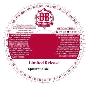 Devils Backbone Brewing Company Spiderbite Ale November 2015