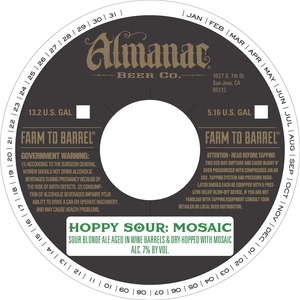 Almanac Beer Co. Hoppy Sour: Mosaic