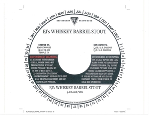 Bj's Whiskey Barrel Stout