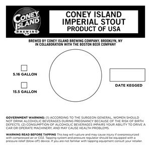 Coney Island Imperial Stout November 2015