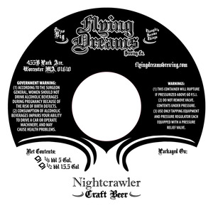 Flying Dreams Brewing Co. Nightcrawler November 2015