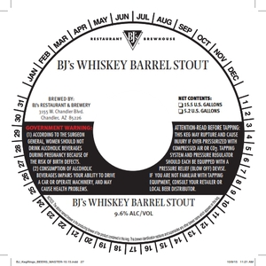 Bj's Whiskey Barrel Stout November 2015