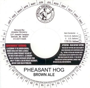 Atwater Brewery Pheasant Hog November 2015