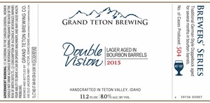 Grand Teton Brewing Company Double Vision 2015 November 2015