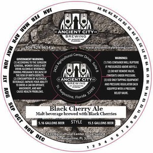 Ancient City Brewing Co. Black Cherry Ale November 2015