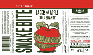 Tw Pitchers' Snake Bite Lager And Apple Cider Shandy