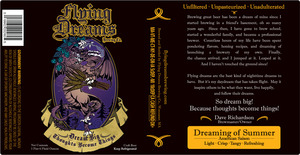 Dreaming Of Summer American Saison November 2015