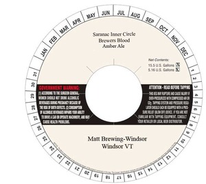 Saranac Inner Circle Brewers Blood November 2015