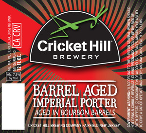 Cricket Hill Barrel Aged Imperial Porter November 2015