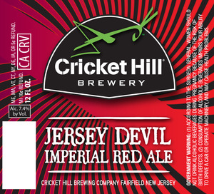 Cricket Hill Jersey Devil Imperial Red Ale November 2015