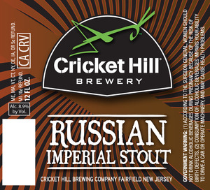 Cricket Hill Russian Imperial Stout November 2015