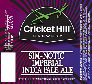 Cricket Hill Brewery Sim-notic Imperial IPA